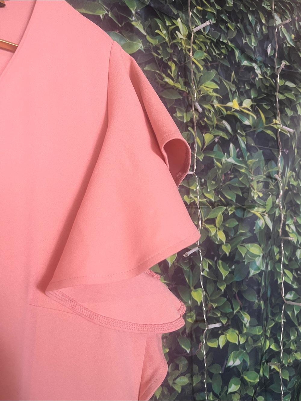 Miusol Dusty Pink High-Low Ruffle Midi Dress - Picture 5 of 11